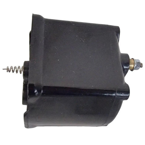 Premium Six To Twelve Volt Alternator Straight Swap Kit For Ford And New Holland 8N 2N showing black alternator housing with mounting parts.