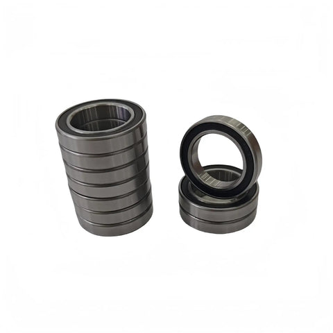 Top Notch 6805 Rubber Sealed Bearings 10 Pack Built Tough Chrome Steel Rolling Components with dual plastic covers, 25mm x 37mm x 7mm.
