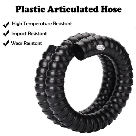 Flexible Solder Fume Extractor Arm For Electronics And Woodworking Projects With Adjustable Valve And Hood offers a durable plastic articulated hose.