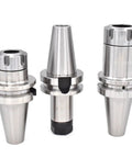 Rock Solid Precision Collet Chuck Compatible With Bt30 And Bt40 Spindles Featuring Er11 Er16 Er20 Er25 Er32 Sockets for CNC milling tools.