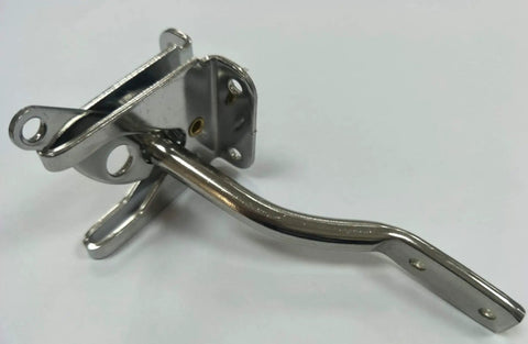 Heavy Duty 304 Stainless Steel Self Locking Gate Latch With Padlockable Security And Reversible Left Right Yard Fence Hardware detail view