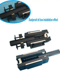 2pcs EGH15CA Linear Slider Blocks with EV15 Dustproof Oil Boxes visible, ideal for CNC routers and garage builds.