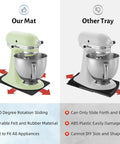 Comparison of 17x12 Inch Gray Kitchen Appliance Sliders With 360 Degree Swivel Base versus other trays with stand mixer.