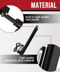 12V Linear Actuator With 10 Inch Stroke And 202 Lbs Load, Heavy Duty Electric Actuator with aluminum housing and limit switch