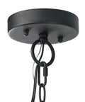 Farmhouse Outdoor Pendant Lights With Painted Black Metal And Clear Bubbled Glass Globes durable ceiling mount detail