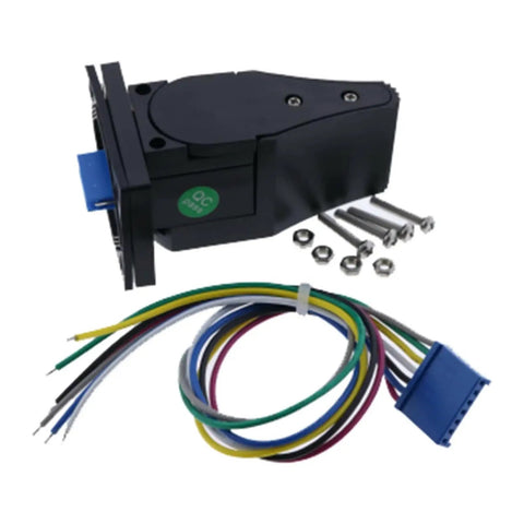 Top Shelf 2Pc Upper Control Box Joystick Controller 2441305250 Fits Haulotte Vertical Mast Lift with wiring and screws.
