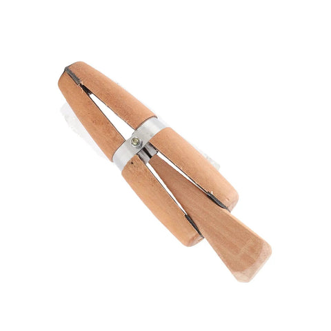 Wooden Jewelry Clamp Tool With Round And Flat Jaws For Holding Rings And Small Parts Ideal For Jewelry Repairs And Crafting Projects