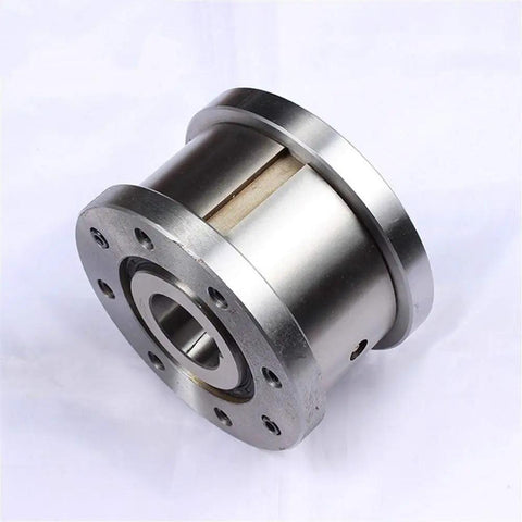 Heavy Duty One Way Clutch Needle Roller Bearing Featuring Oil Sealed Overrunning Backstop Action, solid steel construction.