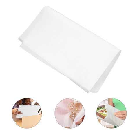 Hella Durable White Epe Pearl Cotton Pouches 100 Pack Kickass Bubble Wrap Alternative for safe packing of fragile items.