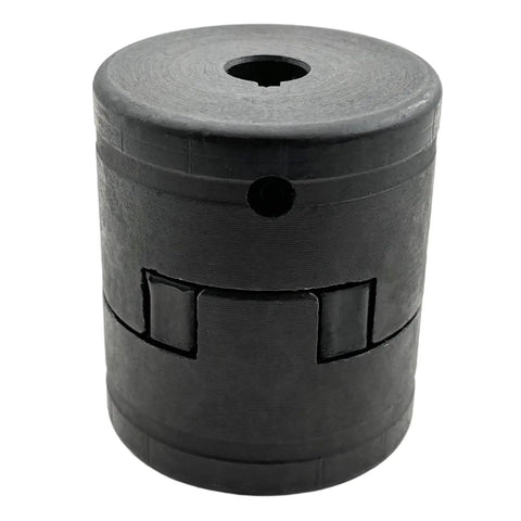 Heavy Duty Flexible L Jaw Coupling Three Piece Set Featuring Durable Rubber Spider And Black Cast Iron Halves for log splitters
