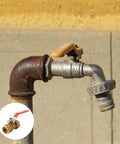 Heavy Duty Brass Ball Shut Off Valve For Water Heater Inlet Pipe Blocks Backflow With Smooth Turning Hose Barb Fit and Rock Solid Construction