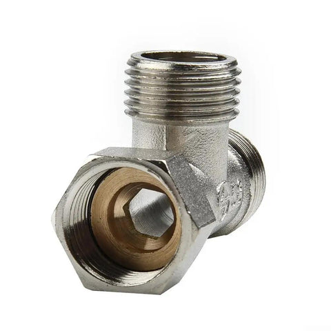 Tough And Slick T Adapter Diverter Valve For Bidet Sprayer And Shower Splitter with solid brass construction and three way fitting.