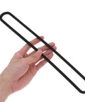 Universal Foam Gasket For Vacuum Sealer Upper Strip Replacement Tight Seal For Home And Commercial Food Packing Top Notch Elasticity Easy Fit Durable Pro Grade Foam Gasket For Maximum Sealing Power black foam strip held by hand