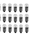 10 Pack E10 Mini Light Bulbs 3.8V 0.3A For DIY Science Labs And Home Projects, Incandescent Indicator Lamps With Screw Base, Old Fashioned Flashlight Bulbs For Educational Experiments, pack of mini bulbs