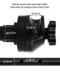 Detailed view of Replacement Plastic Canopy Fittings For Outdoor Porch Swing Frame Attachments with measurements shown.