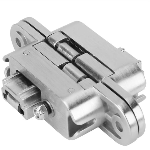 Two Pack Concealed 180 Degree Cross Door Hinges With Zinc Alloy Construction And Included Spanners For Gate Door Cupboard