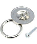 Vintage Floral Embossed Drop Ring Cabinet Pulls Slick Silver Zinc Alloy Drawer Handles For Home Refresh Kitchen Bedroom Vanity Upgrade Durable Hardware Set Of Four with screw.