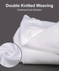 AAwipes double-knit polyester cleanroom wipe, white, lightweight 9x9 in, close-up weave