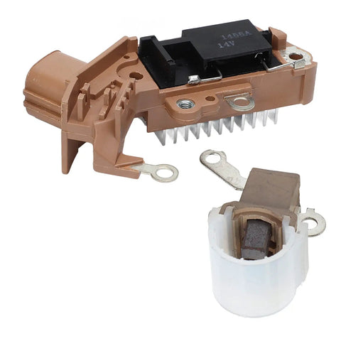 Top Notch Hella Durable Alternator Voltage Regulator And Brushes Rebuild Kit 2770075030 for Toyota Yaris. Detailed image of regulator components.