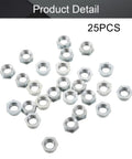 M3 X 0.5mm Pitch Self Clinching Standoff Nuts Hex Head Design For Blind Holes in a 25 piece set, showcasing durable stainless steel finish.