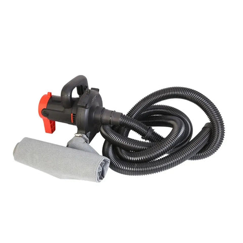 Gotta Have This Hardcore Industrial Dust Collector Blower And Suction Vacuum Cleaner With A Badass 1480 Watt Motor showing vacuum, hose, and filter.