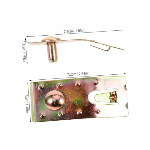 Built Tough Carbon Steel Pallet Racking Safety Clips 20 Pack Galvanized Pin Hardware showing dimensions and design for warehouse use.
