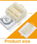 Rock Solid Refrigerator Damper Assembly For Reliable Cooling Air Damper Control Replacement dimensions 2.88x4.52 inches.