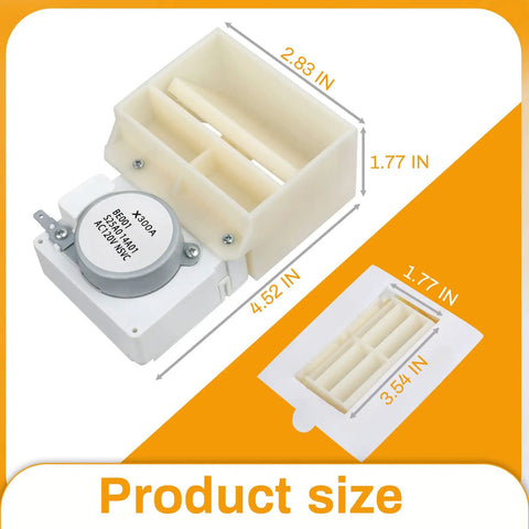 Rock Solid Refrigerator Damper Assembly For Reliable Cooling Air Damper Control Replacement dimensions 2.88x4.52 inches.