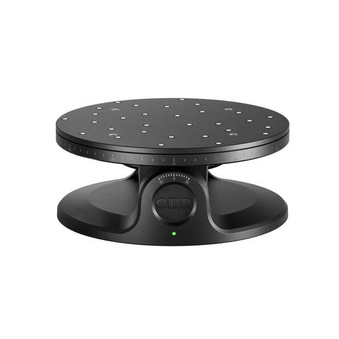 Dead On Accurate Dual Axis Turntable For Seamless 3D Scanner Accessory with adjustable speed and tilt settings.