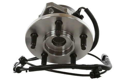Front Wheel Hub Bearing Assembly 2 Pcs Pair For Jeep Liberty 2002 to 2007 showing five studs and wiring harness.