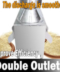 Pro Grade Automatic Coconut Grinder Machine 500kg Per Hour Heavy Duty 3kW 220V Multi Crop Grinder dual outlet feature