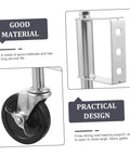 Tough As Nails Heavy Duty Spring Loaded Gate Wheel Crafted From Cold Rolled Steel Outdoor Fence Roller Built Different For Uneven Ground Delivers A Super Smooth Roll With Absolutely Zero Hassle Setup close-up of the wheel and shock mount feature.