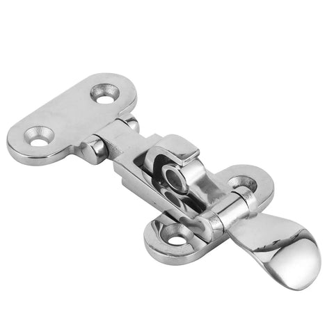 Rock Solid 316 Stainless Steel Toggle Clamp Anti Rattle Latch for Boat and Truck Doors Marine Grade Hasp and Catch Hardware.