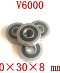 Top Tier V Groove Pulley Ball Bearings And Precision Track Guide Rollers For Heavy Duty Hardware Rigs Featuring Double Zz Seals V6000 10x30x8 mm