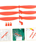 Plastic Model Airplane Propellers Replacement Parts Set For DIY Aircraft And RC Helicopters Durable Propeller Blades For Safer Flights