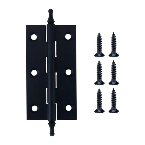 Straight Up Durable Antique Brass Cabinet Hinges With Ball Finials Heavy Duty Copper Build Rust Resistant Finish with screws