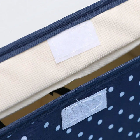 Detail of Waterproof Foldable Oxford Cloth Drawer Organizer With Sturdy Grid Dividers for easy sorting of socks and scarves.