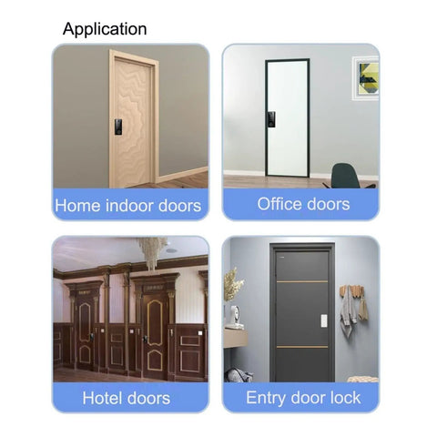 Top Tier Slick Smart Lock With Keyless Fingerprint Keypad Deadbolt For Front Doors on various door styles including home and office.