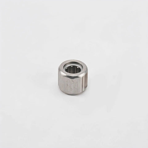 Four Piece One Way Clutch Bearing 8Mm ID 14Mm OD Silver Silent Ratcheting Flywheel Bearing For Weight Machines Home Fitness Gear, showing shiny silver bearing close-up.