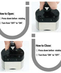 Heavy Duty 180 Lb Switch Magnet Features A Rock Solid 5 Sided Magnetic Grip Made For Welding Woodworking Shop Setup And Cabinet Installations That Really Locks In Tight demonstrating opening and closing mechanism.