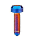 Titanium M7 24.5mm Pitch 1.0 Bolt Spline Socket Forged Head Split Rim Wheels Screws Pack of 4 (Burnt Blue)