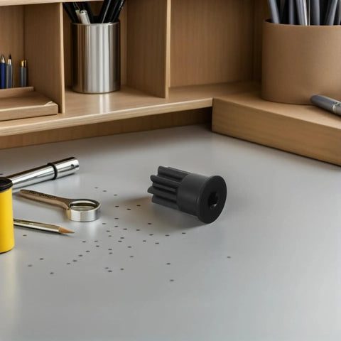 Heavy Knucklebuster Engine Hold Down Wrench For Caterpillar 3200 And 3406 Diesel Generators with black grip on a desk.