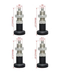 Badass Stainless Steel Self Locking Knob Plunger With Rad Spring Return Design Straight Up Durable Fine Thread Screw For Precise Positioning Fixing And Locking Applications M12 Size shown with dimensions.