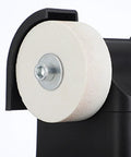 Close-up of Compact Tabletop Mini Bench Grinder Featuring Dual Grinding Wheels for Precision Tool Sharpening, white grinding wheel detail.
