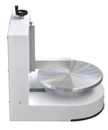 Side view of Pro Grade Cake Decorating Turntable With Smoothing Coating Machine For 6 To 14 Inch Cakes, AC110V, 0 To 7.83 Inch Height