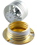 Two Pack Concealed Pendent Fire Sprinkler Heads R1/2 With Slick Flush Ceiling Covers Automatic Activation At 199 Fahrenheit brass and metal parts