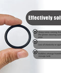 Kick Those Sneaky Power Steering Stop Leak Fluid Drips Once And Forever With This Sweet O Ring Kit Replacement Set, hand holding black rubber O-ring.