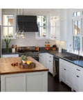 Modern kitchen with Grey Soapstone Kitchen Countertop Backsplash Peel And Stick Vinyl Wrap 36 By 180 Inches Waterproof Self Adhesive Contact Paper