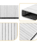 Tough As Nails Shutter Tilt Rod Staples Heavy Gauge Steel window repair hardware kit, showing steel staples' ridged design and held fasteners.