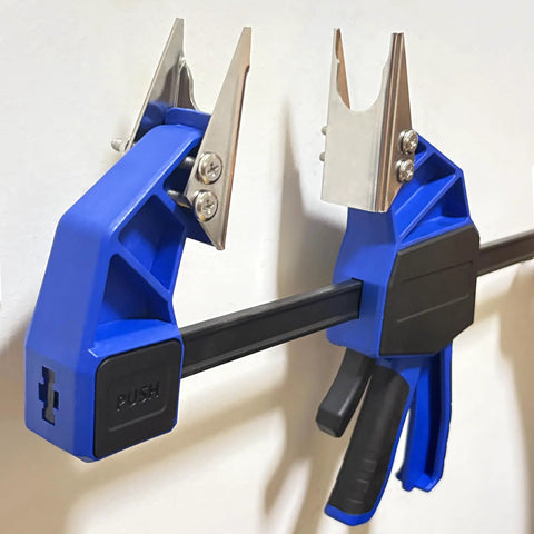 18 Inch Quick Coupler Pipe Clamps Includes Four Duo Jaw Sets With Jaws In One Half And Three Quarter Inches And Seven Eighths